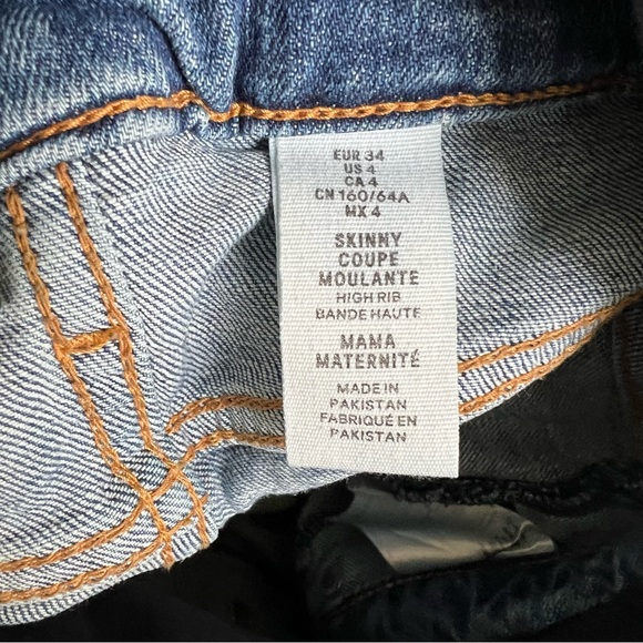H&M Mama Maternity Over the Belly Skinny Denim Jeans - Picture 6 of 8